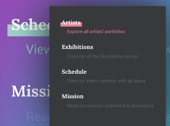 Inspiration for Menu Hover Effects